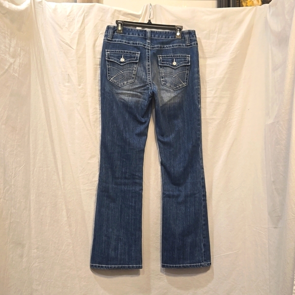 INC - Blue Denim Bootcut Jeans - (8) - Picture 2 of 4